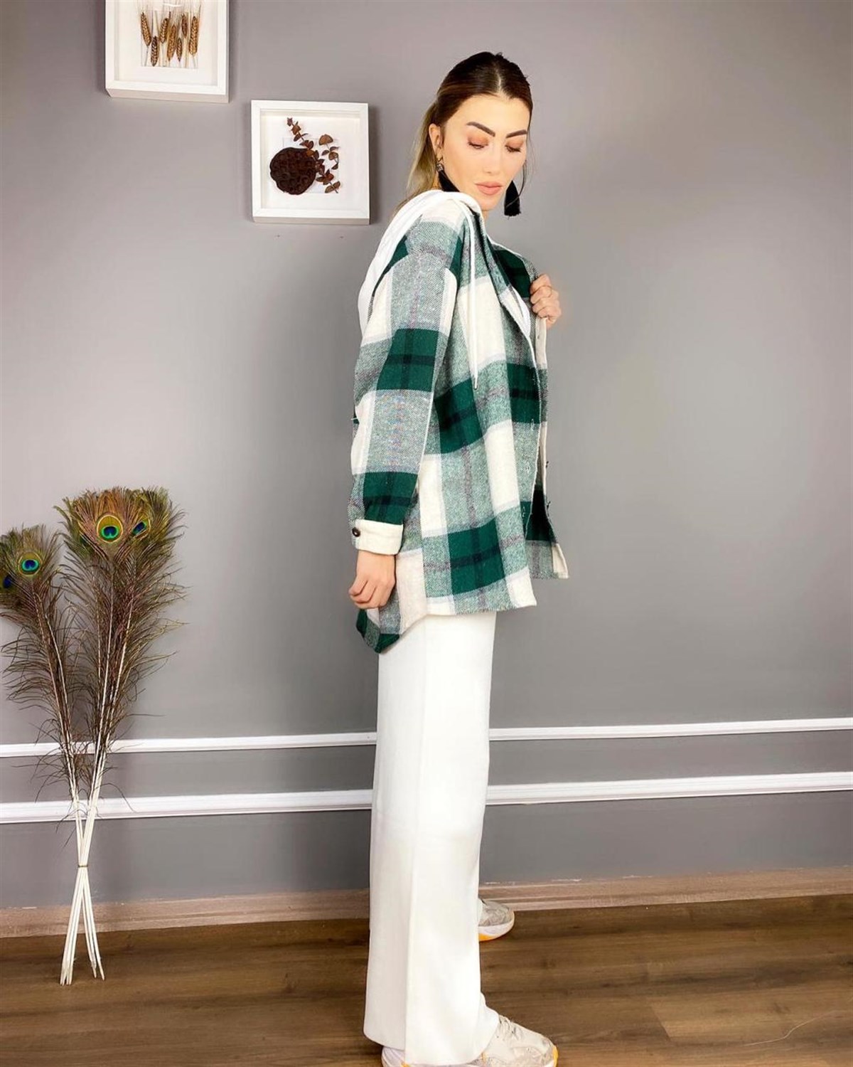 Oversize Kesim Oduncu Gömlek (YEŞİL)