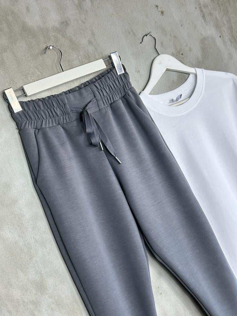 Oysho Kumaş Jogger Kadın Pantolon (Gri)