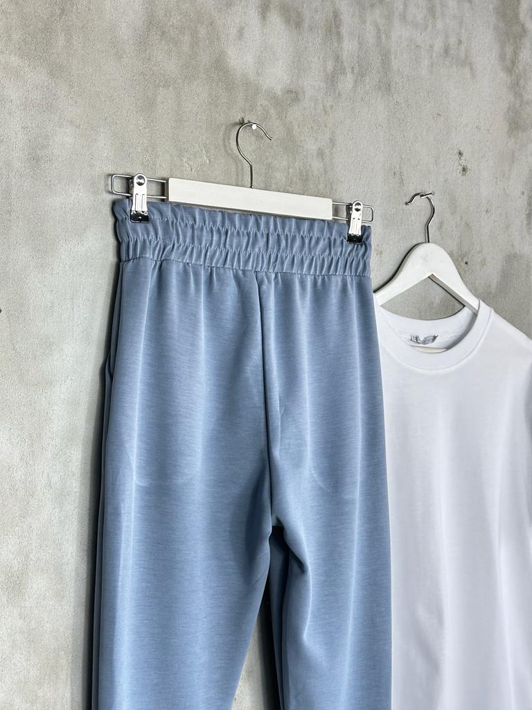 Oysho Kumaş Jogger Kadın Pantolon (İndigo)