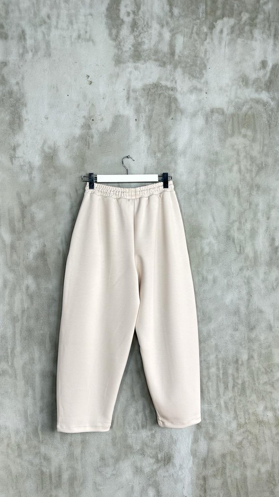 Oysho Kumaş Sweat Gömlekli Şalvar Model Takım (Bej)