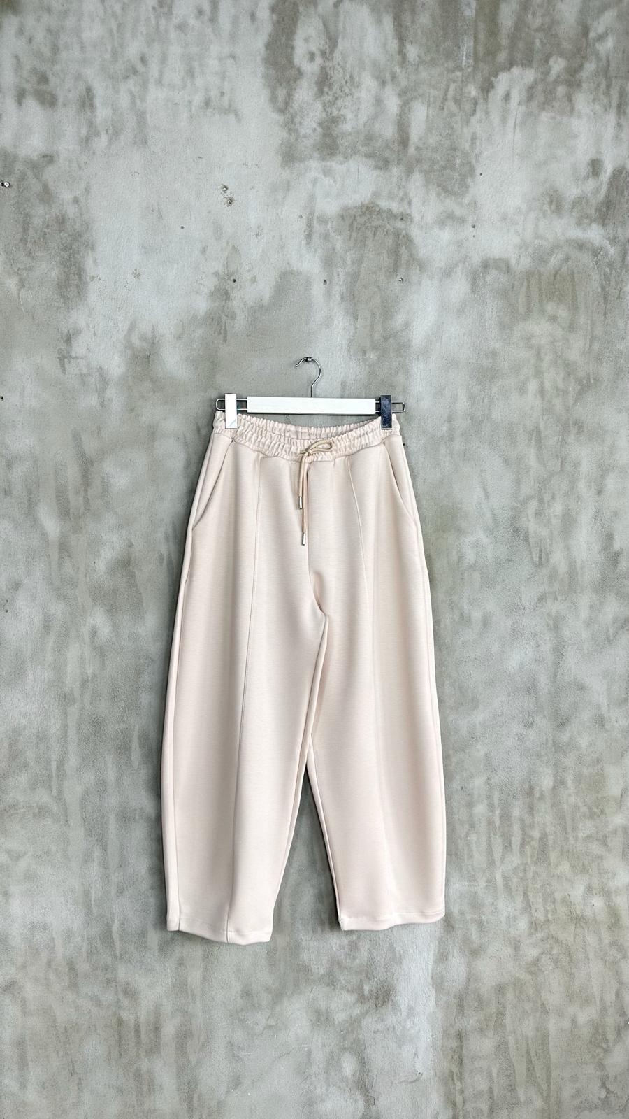 Oysho Kumaş Sweat Gömlekli Şalvar Model Takım (Bej)
