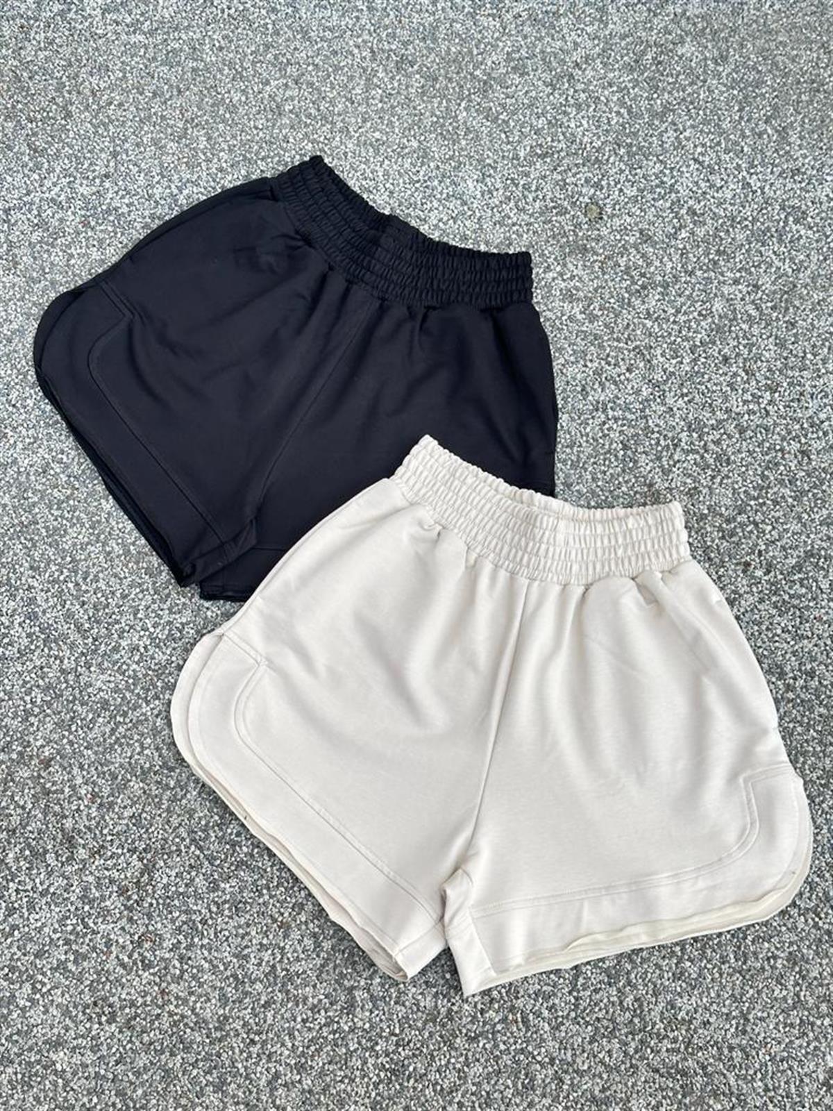 Oysho Model Oval Kesim Relax Fit Şort (Siyah)