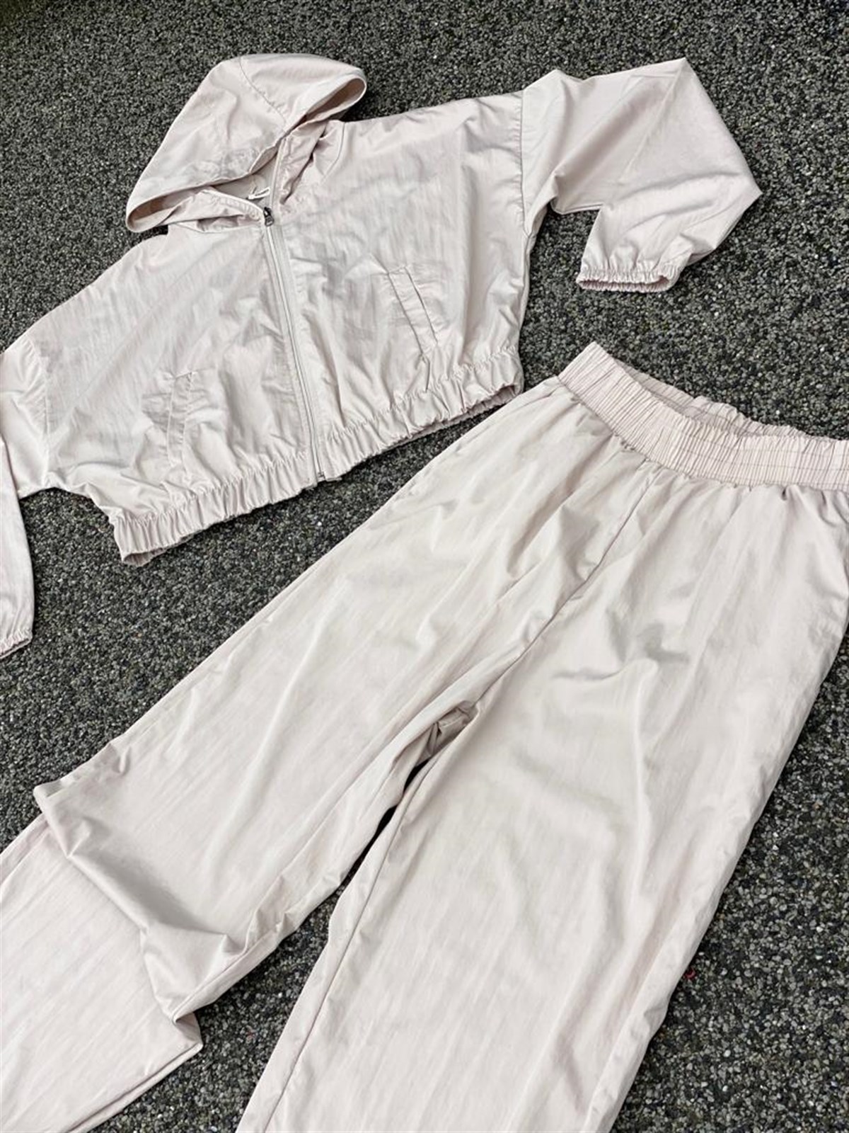 Oysho Paraşüt Kumaş Takım (Taş)