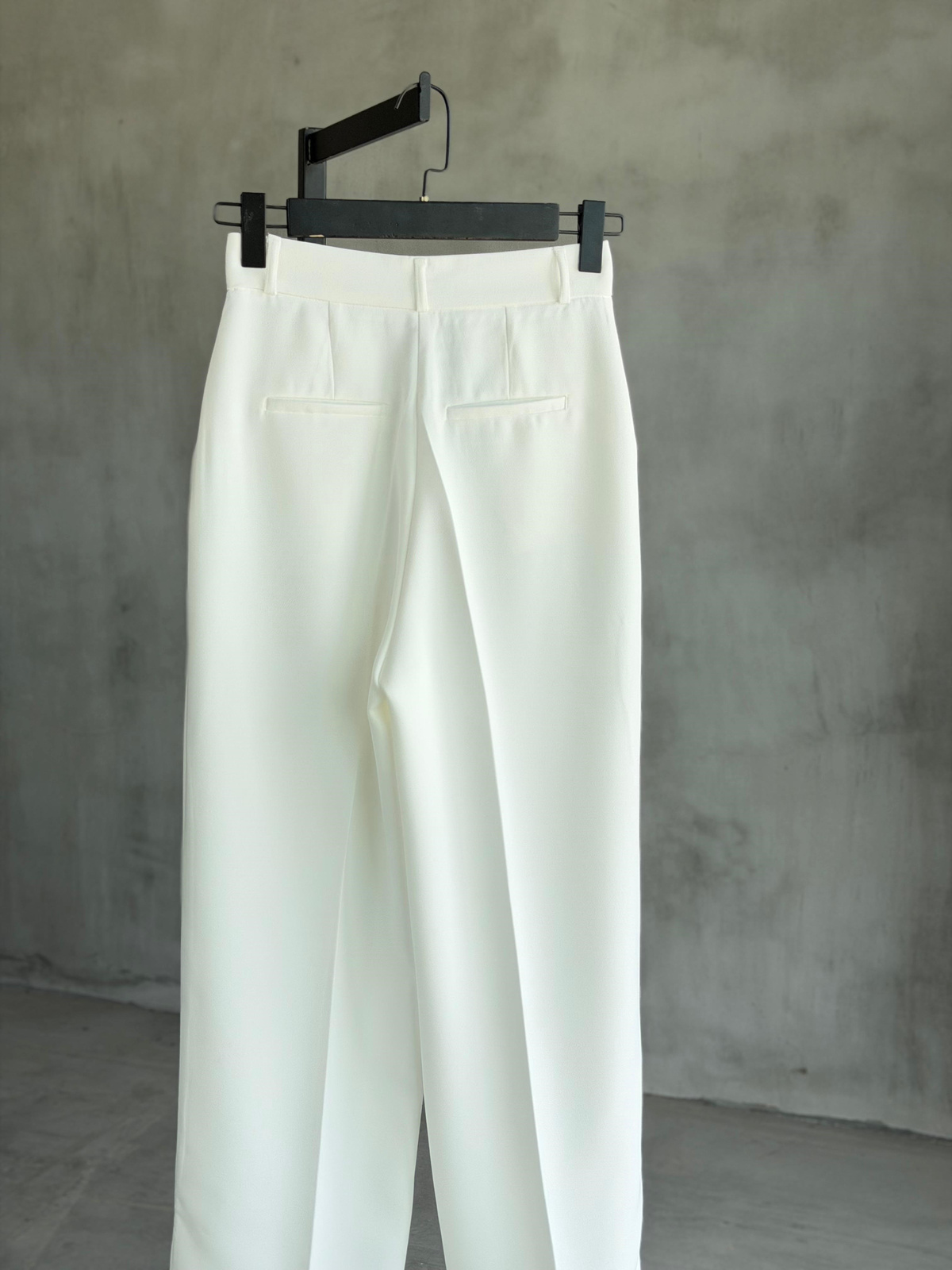 Premium Fit Kalıp Palazzo Pantolon (Beyaz)
