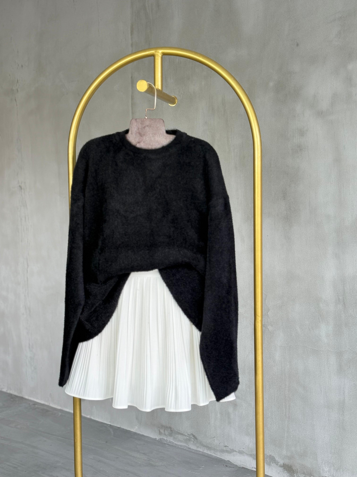 Premium Kalite Angora Kazak (Siyah)