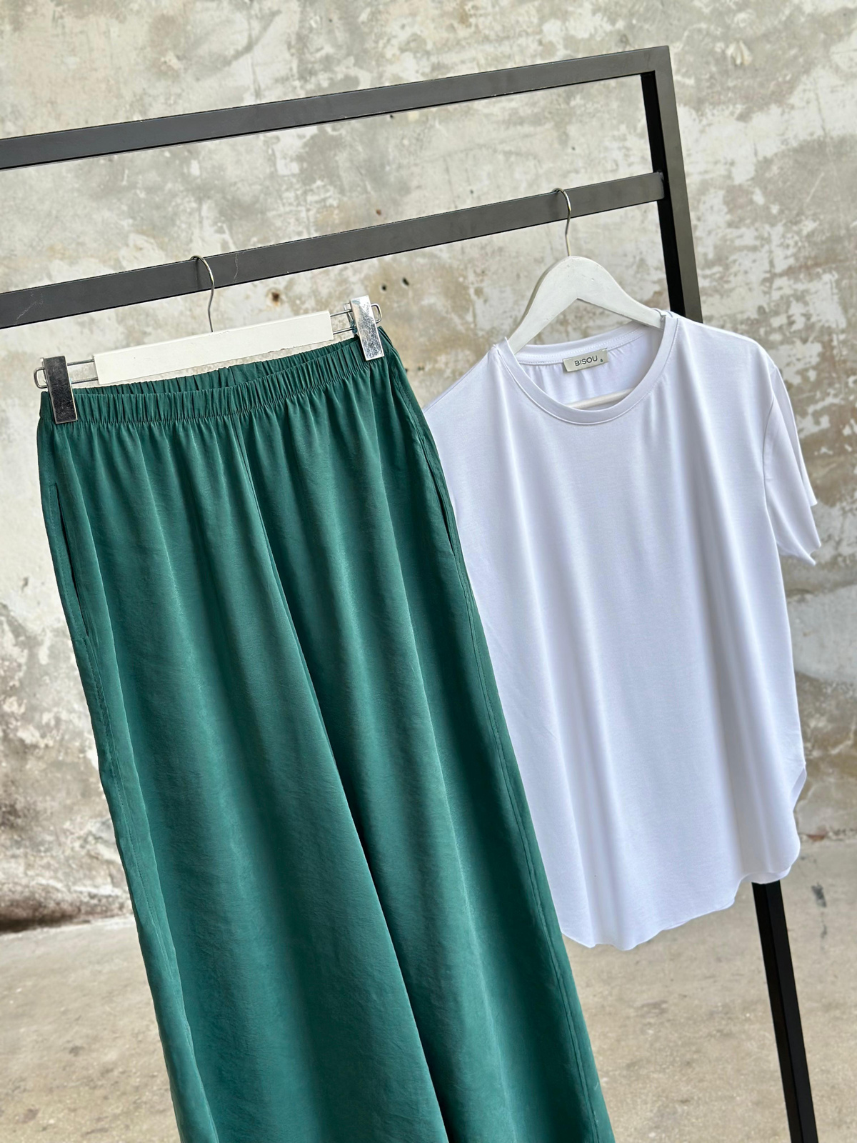 Premium Kalite Tensel Kumaş Pantolon (Zümrüt Yeşili)