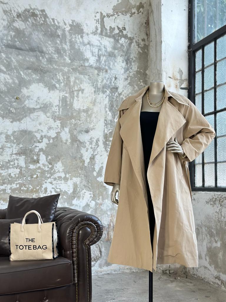 Premium Marka Model Trençkot (Vizon)