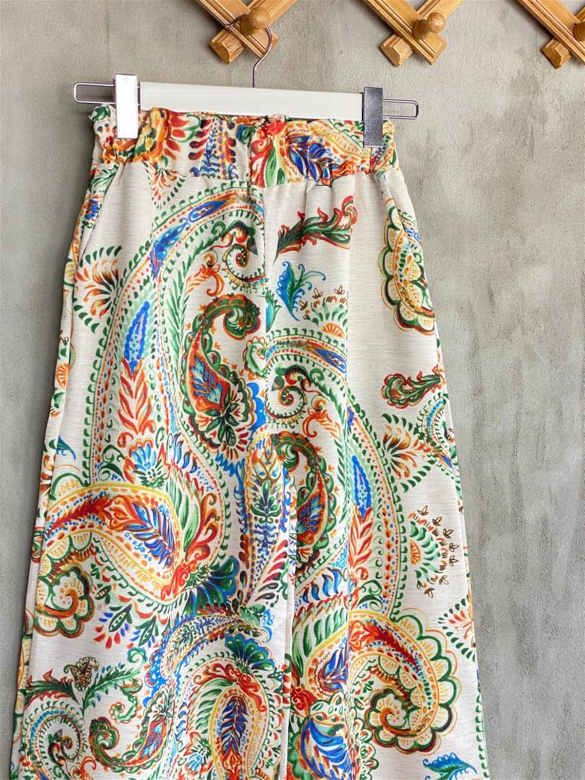 Şal Desenli Kadın Takım (Karışık Renk)