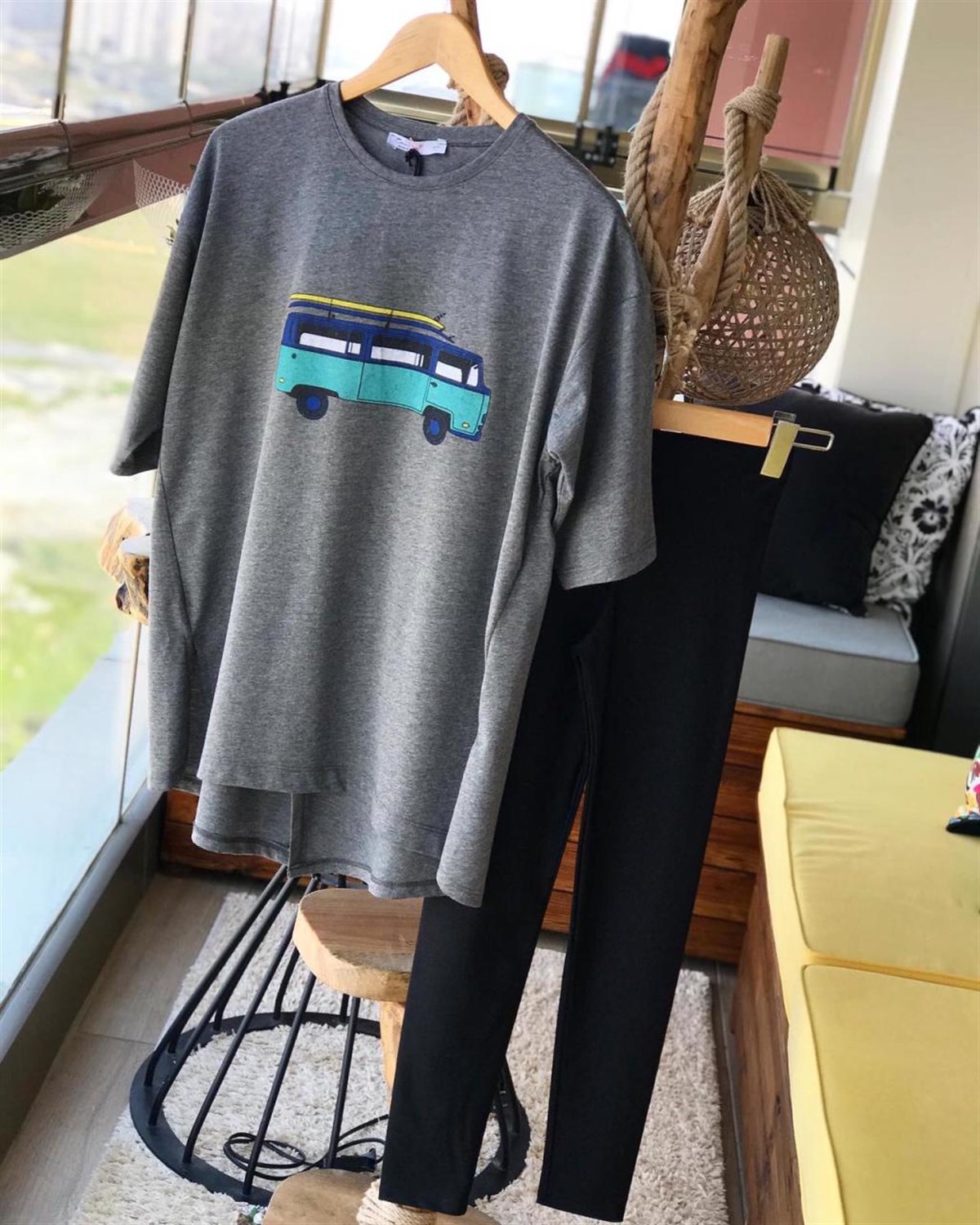Salaş Model Penye Tunik Tshirt (GRİ)