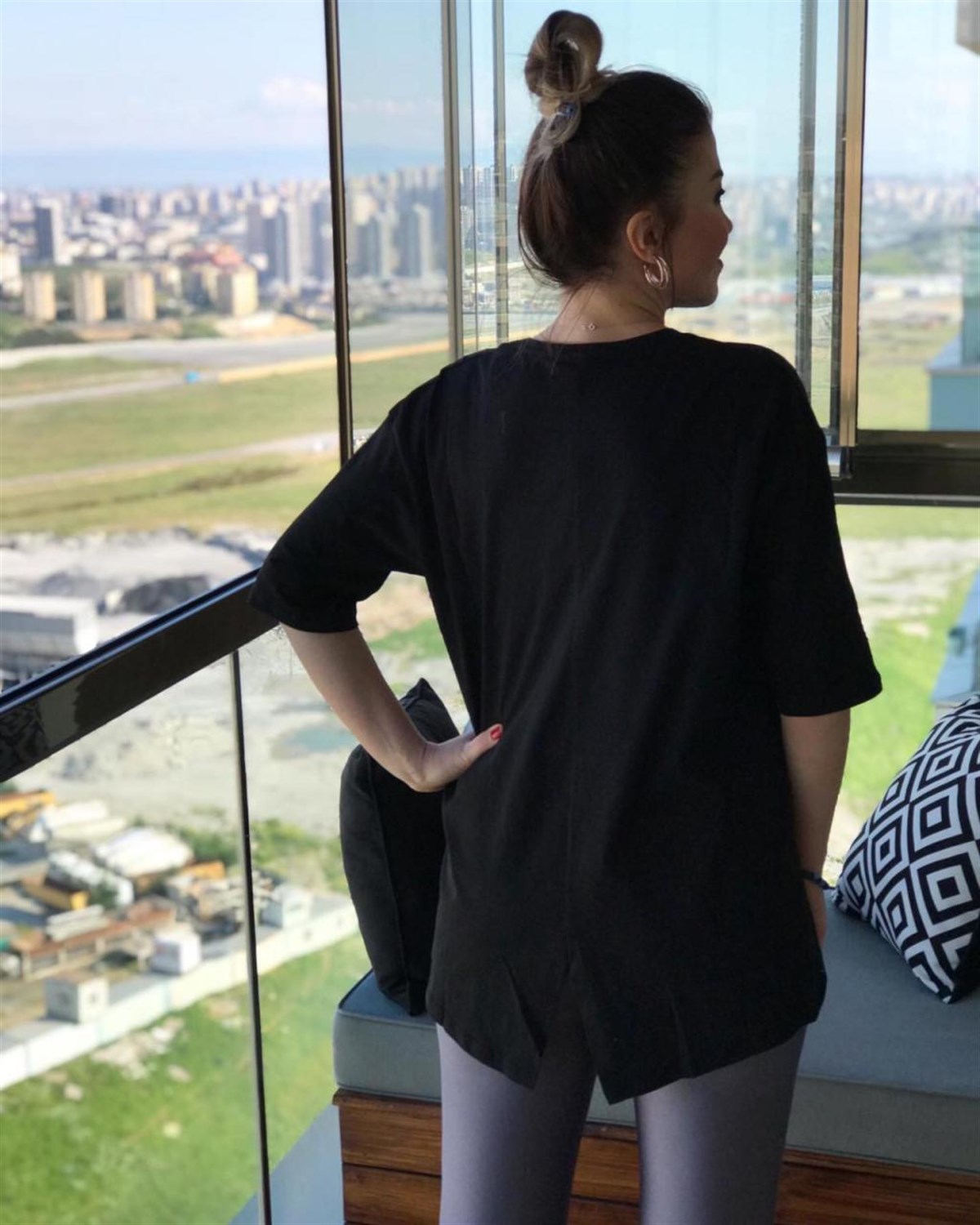 Salaş Model Penye Tunik Tshirt (SİYAH)