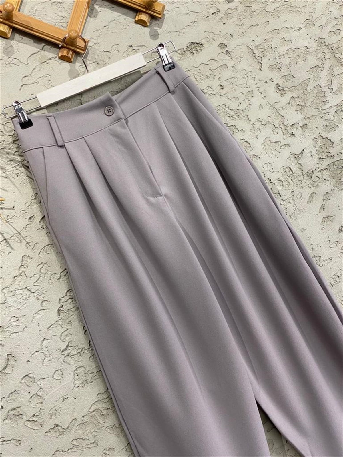 Şalvar Kesim Kumaş Pantolon (Gri)