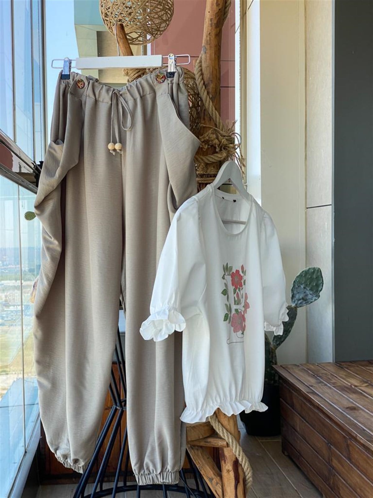 Şalvar Model Pantolon (Haki)