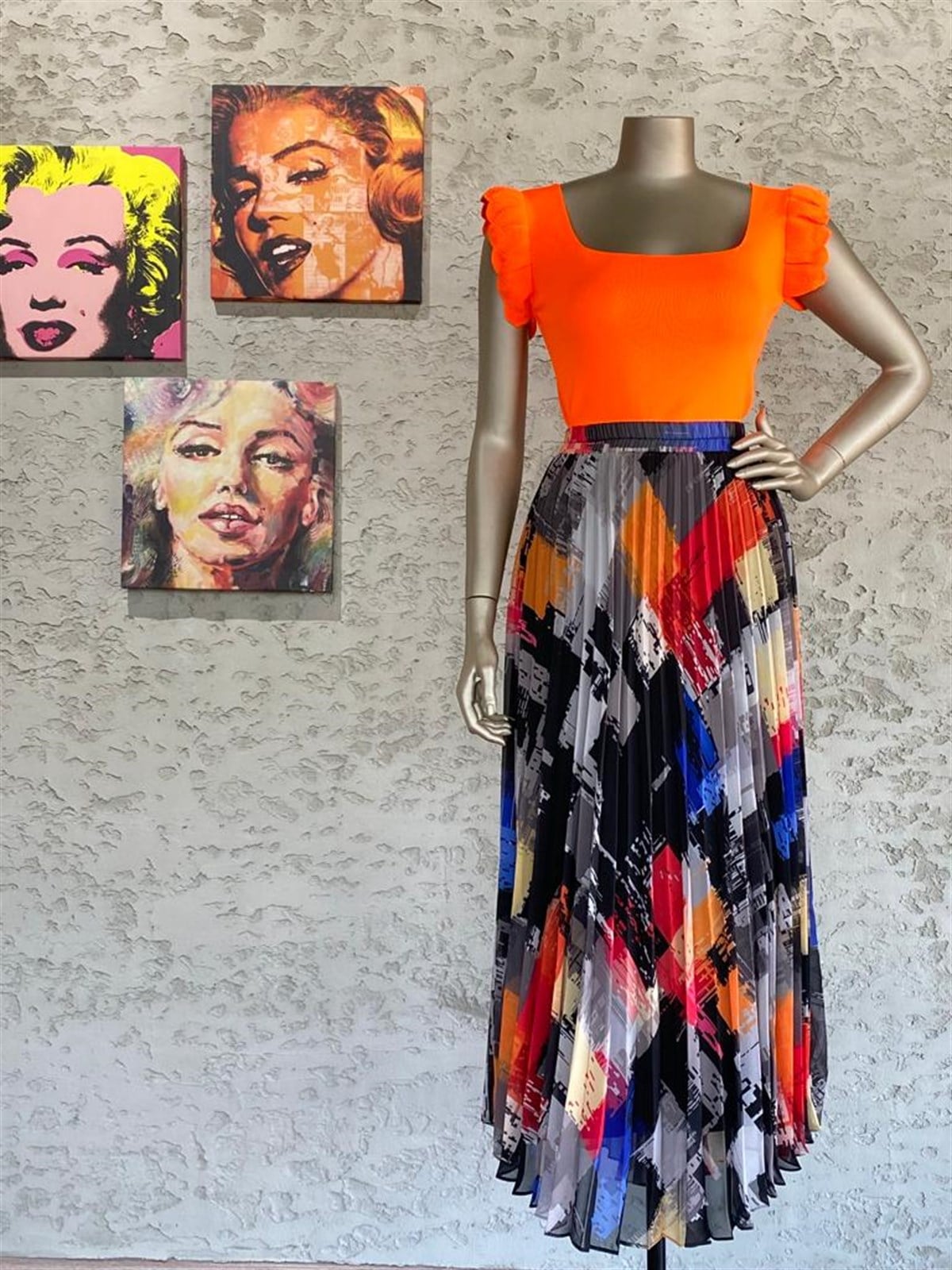Sifon Kumaş İçi Uzun Astarlı Kumaş Desenli Beli Lastikli Maxi Boy Etek (Siyah)