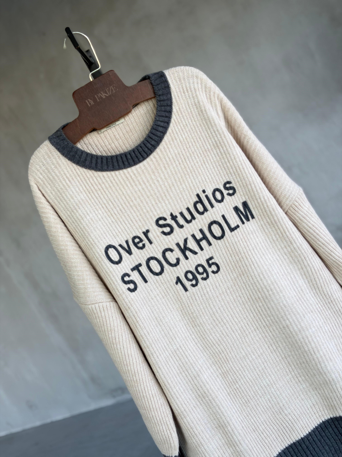 Stockholm Baskılı Ekstra Oversize Tunik Kazak