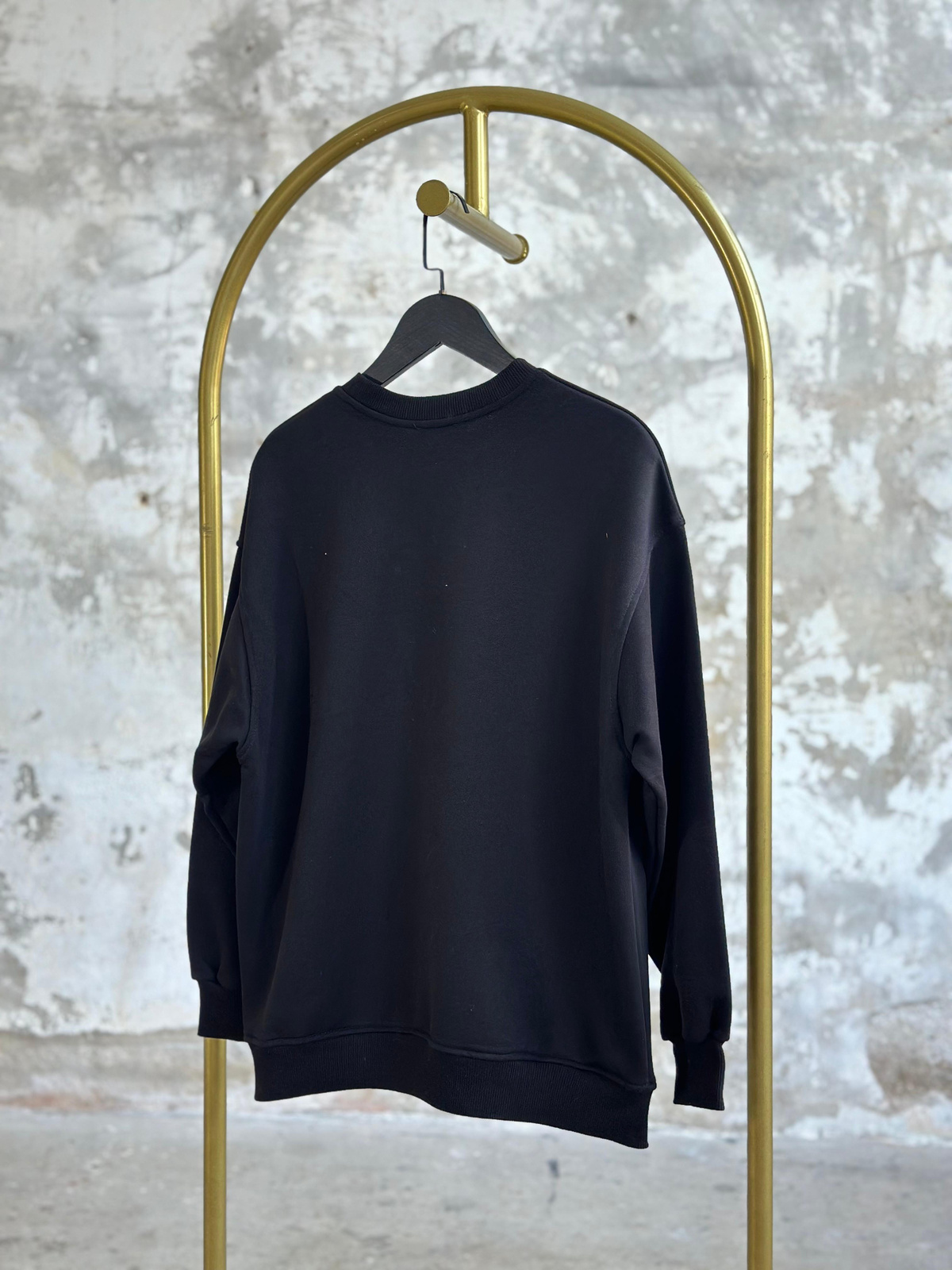 Tasarım Denim Kalp Detay Ve Taş İşçilikli Sweat (Siyah)