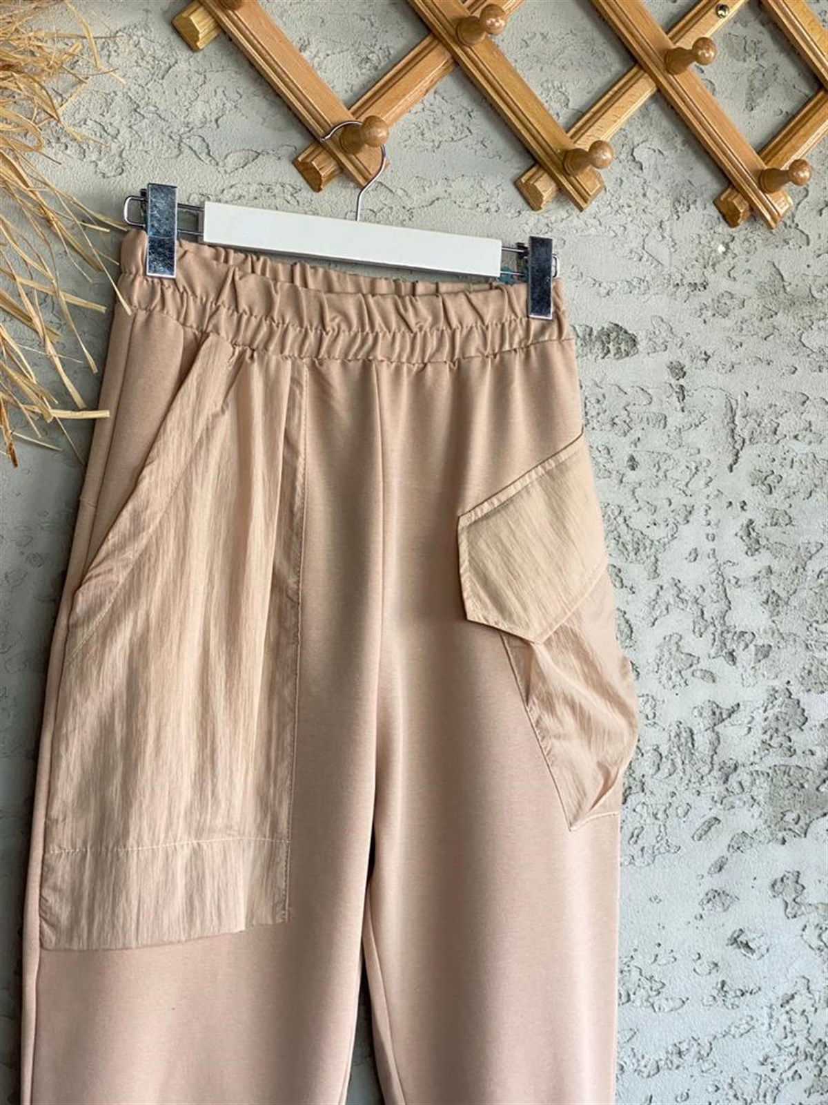 Tasarım Model Cepli Pantolon (Vizon)