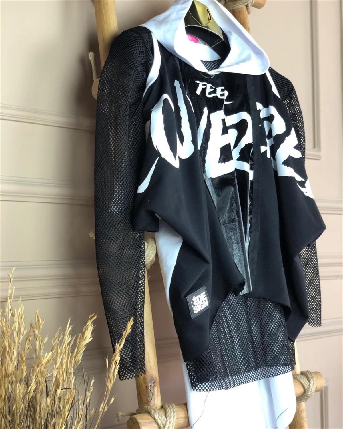 Tasarım Model İkili File Detaylı Sweatshirt