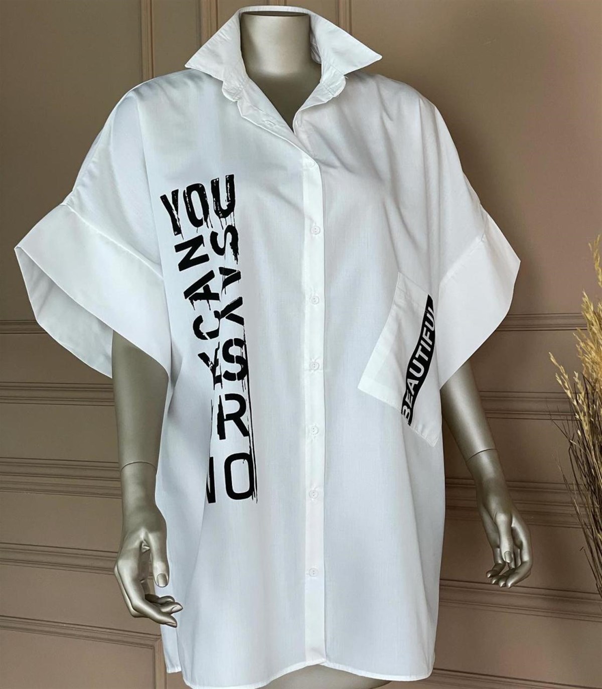 Tasarım Model Tunik Gömlek (BEYAZ)