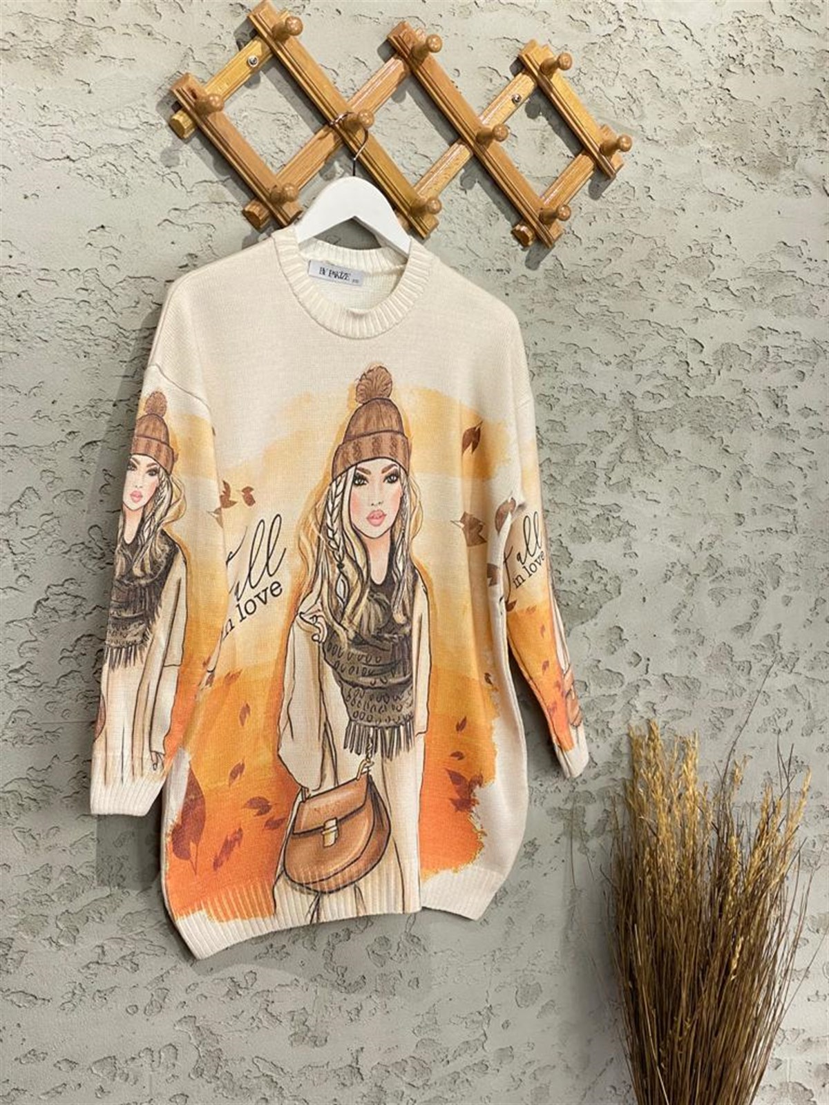 Tasarım Model Tunik Kazak (Ekru)