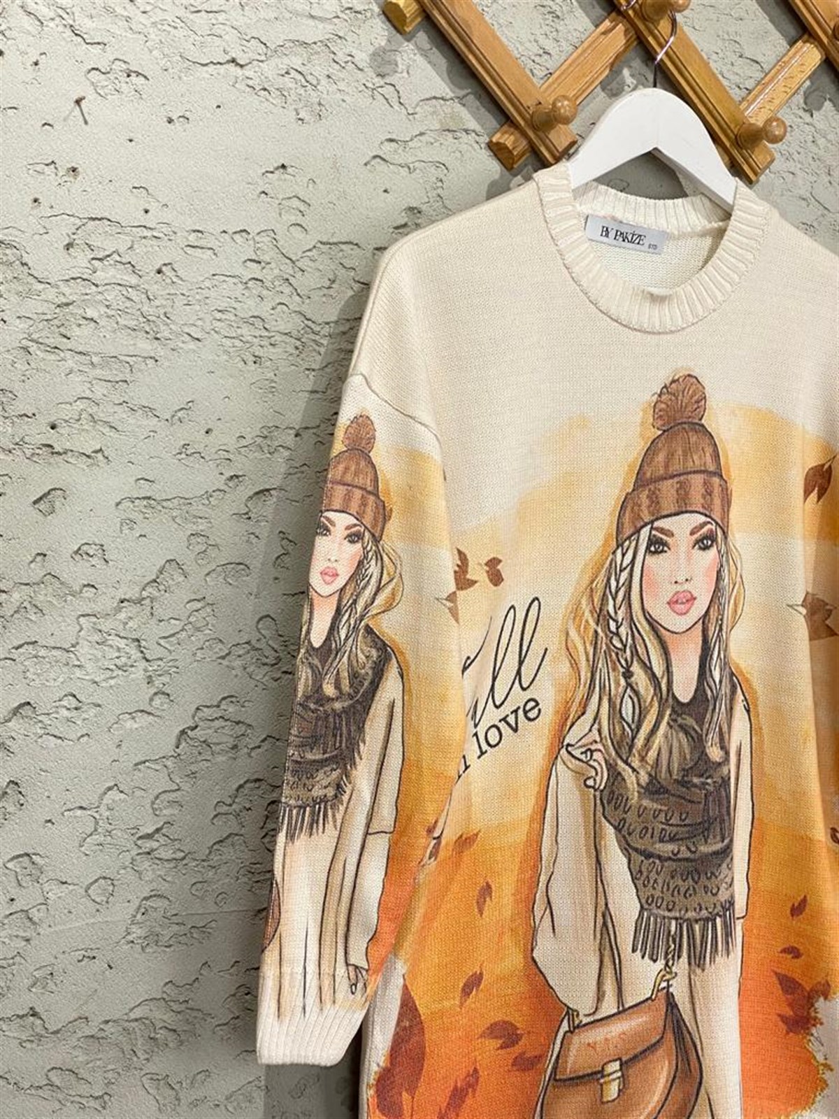 Tasarım Model Tunik Kazak (Ekru)