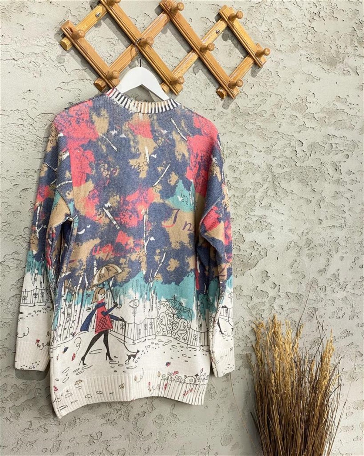 Tasarım Model Tunik Kazak (Karışık Renk)