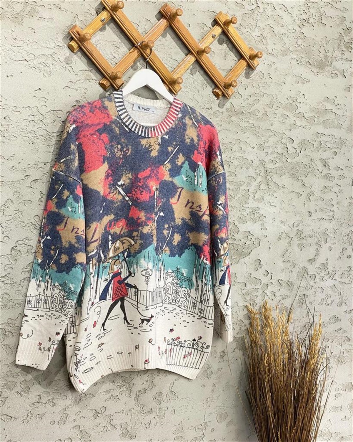 Tasarım Model Tunik Kazak (Karışık Renk)