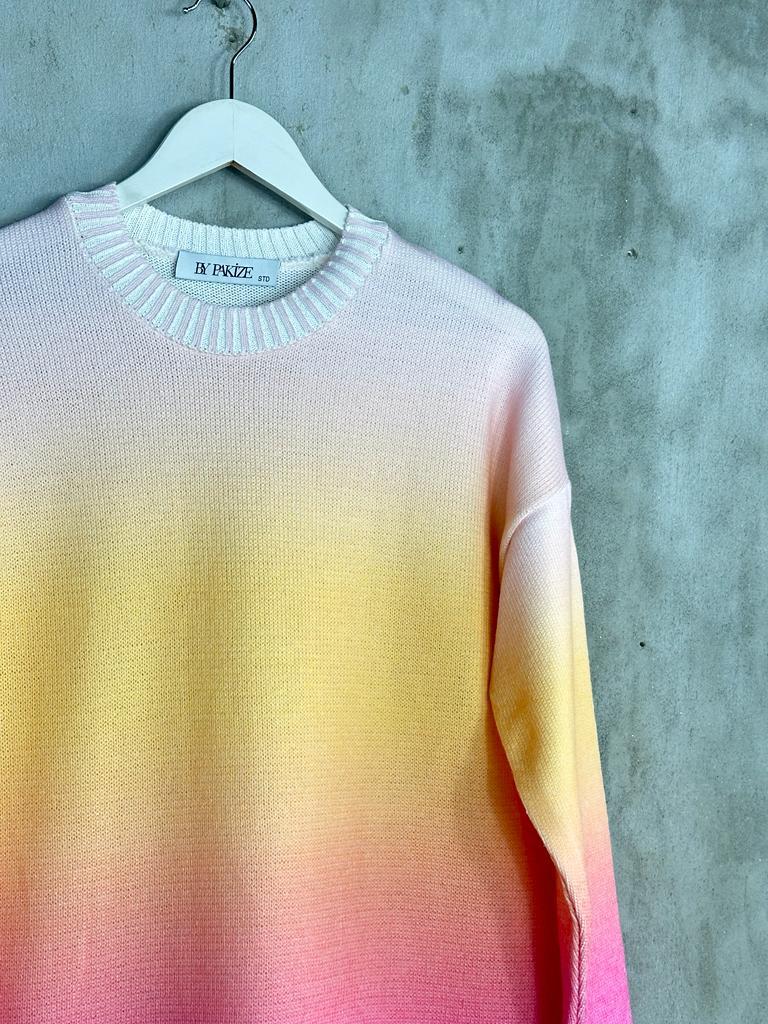 Tasarım Model Tunik Kazak (Pembe)