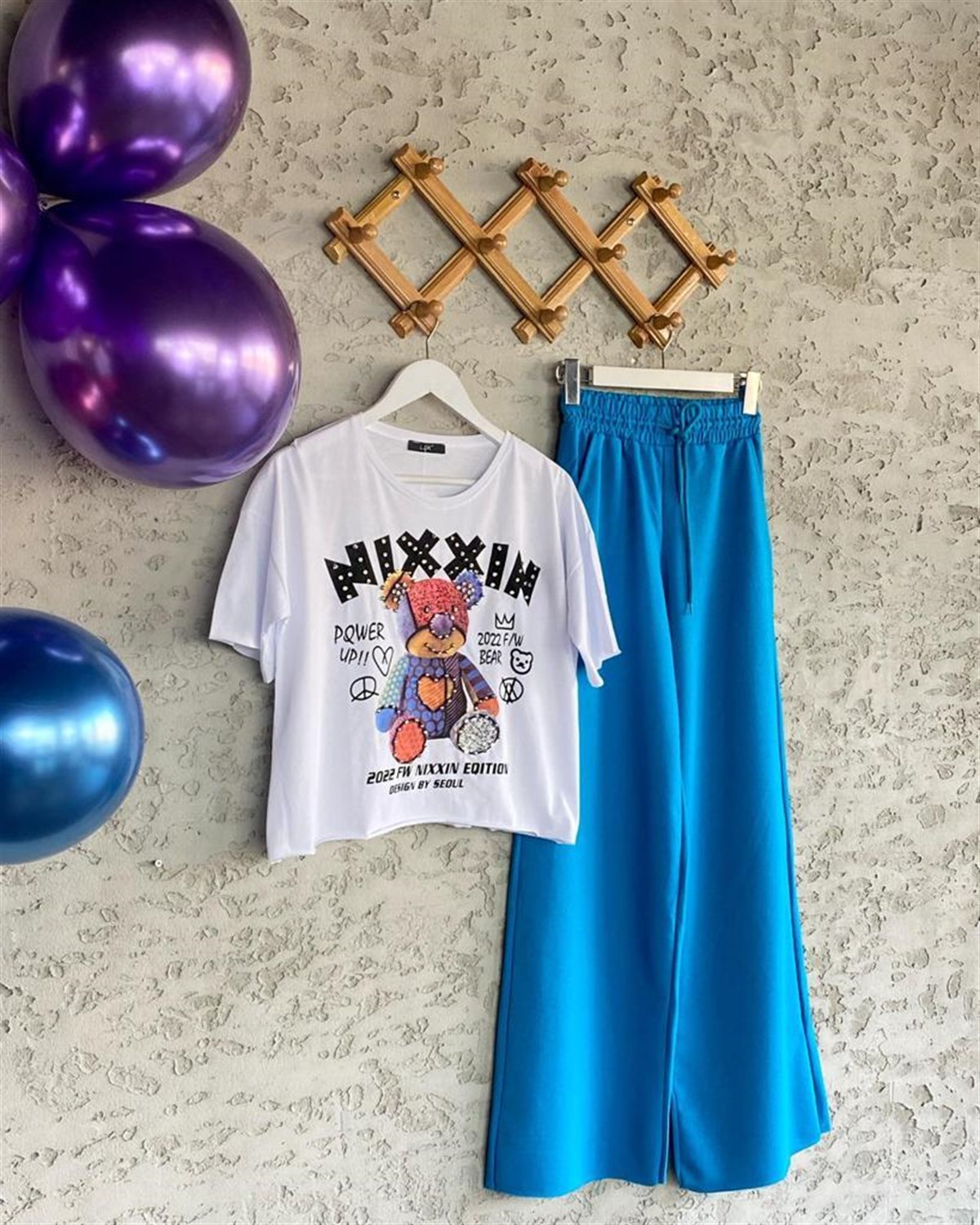 Teddy Bear Taş İşçilikle Tshirt