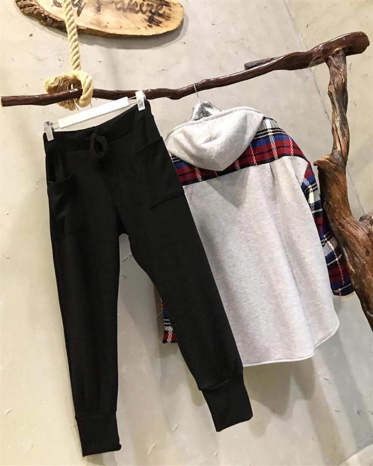 Triko Tok Kumaş Eşofman Pantolon (SİYAH)