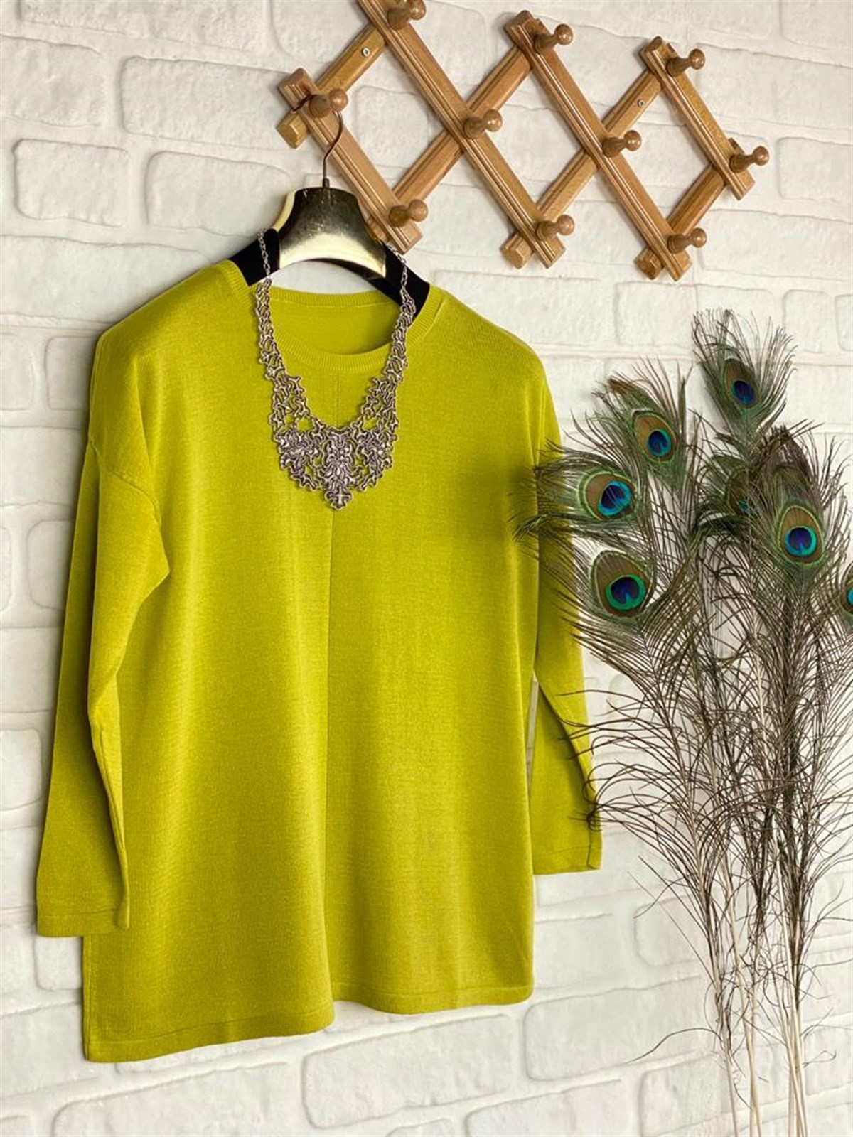 Triko Tunik (Fıstık Yeşili)