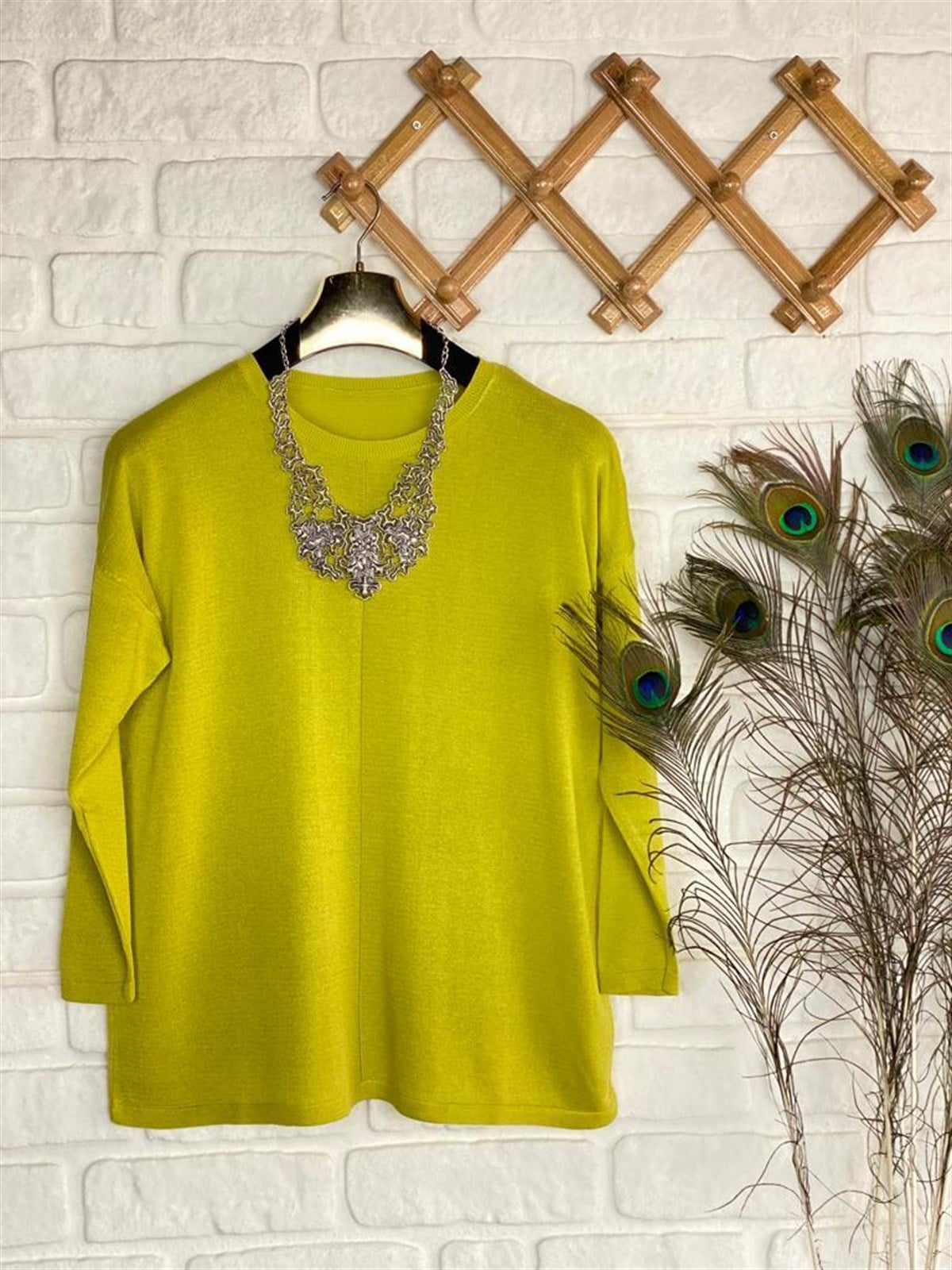 Triko Tunik (Fıstık Yeşili)