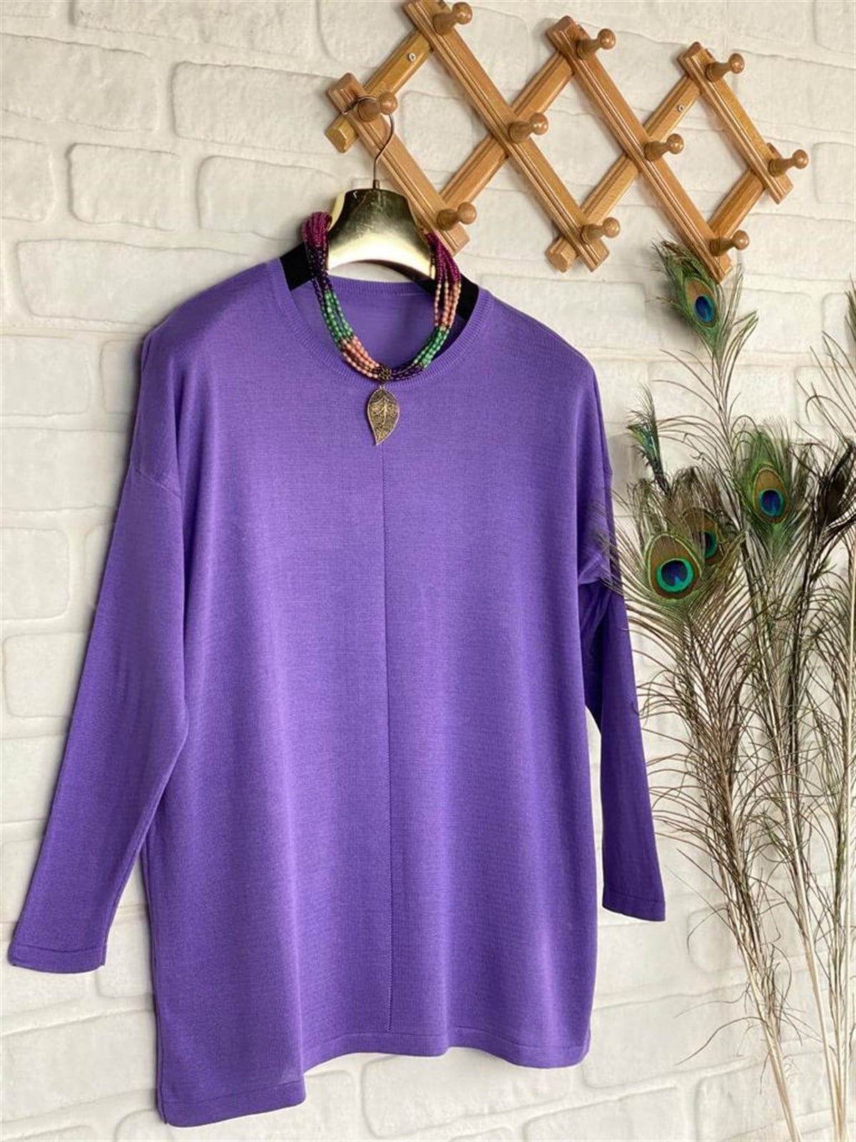 Triko Tunik (Mor)