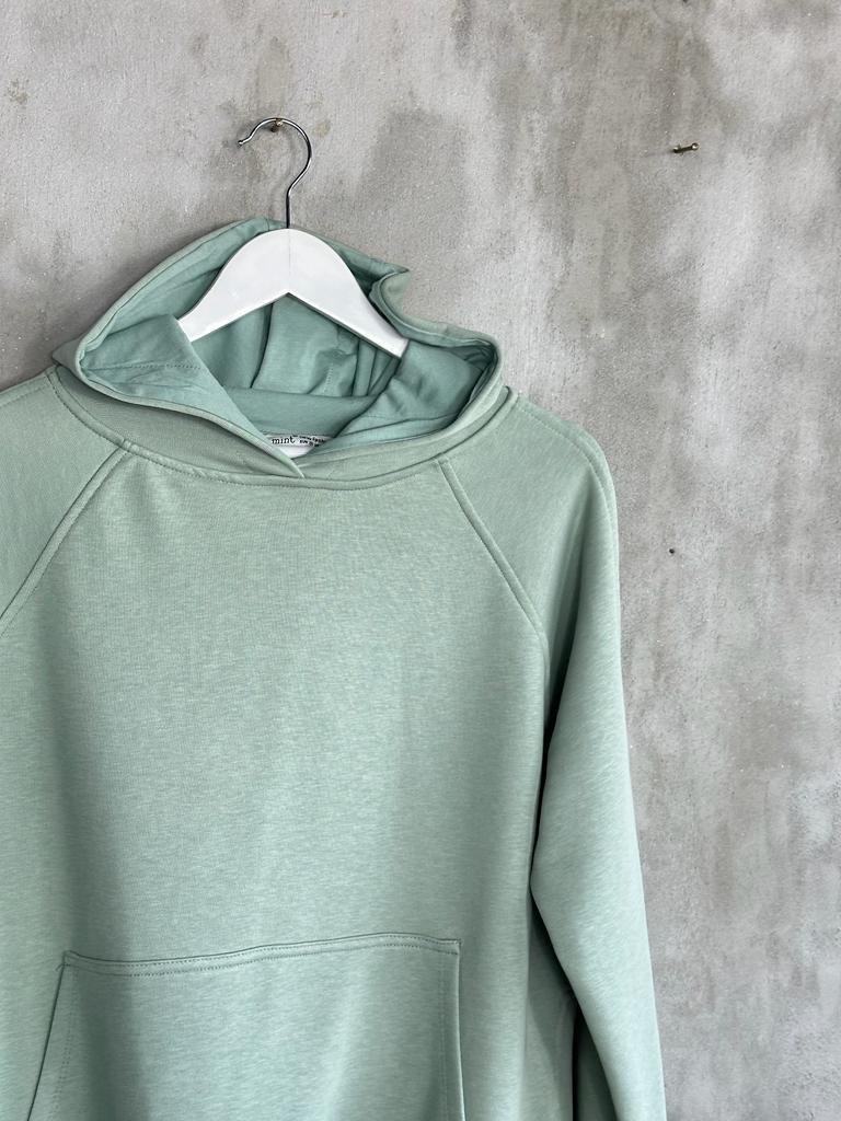 Tunik Boy Yan Yırtmaçlı Kadın Sweat (Mint)