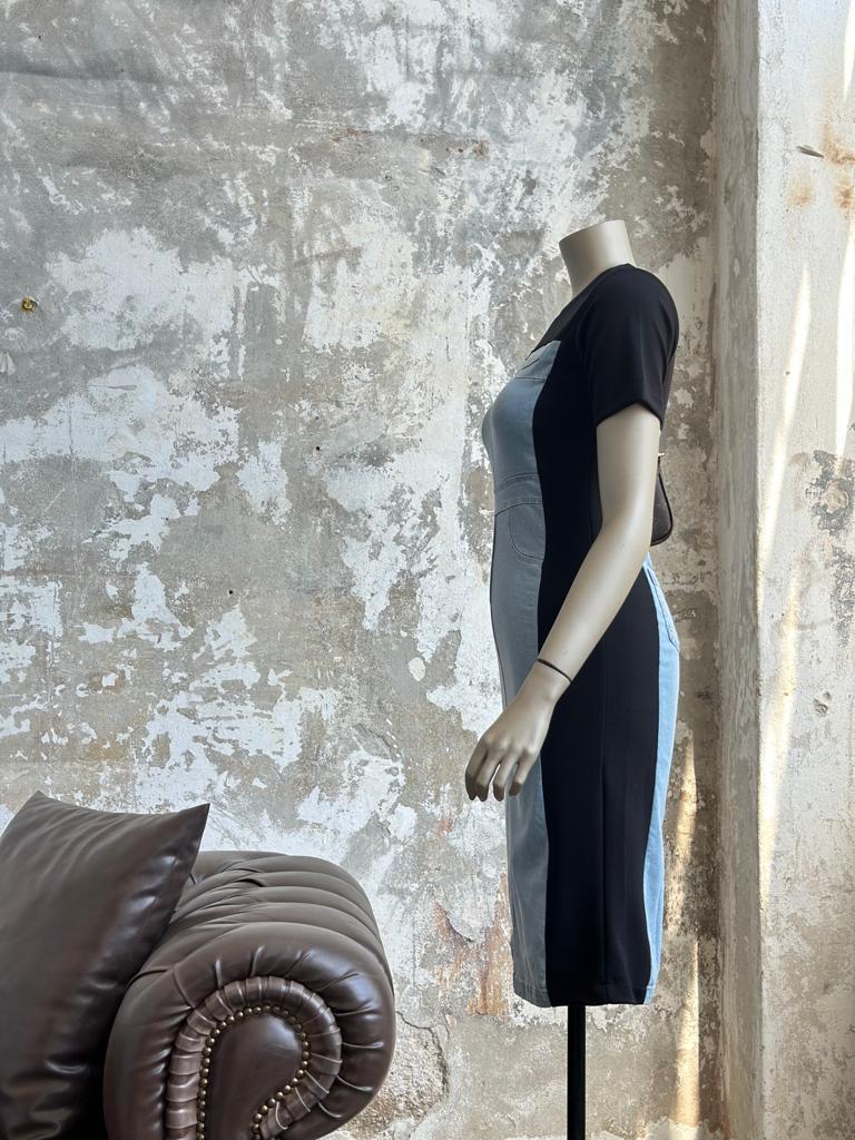 Twist Model Jean Kadın Elbise (Siyah)
