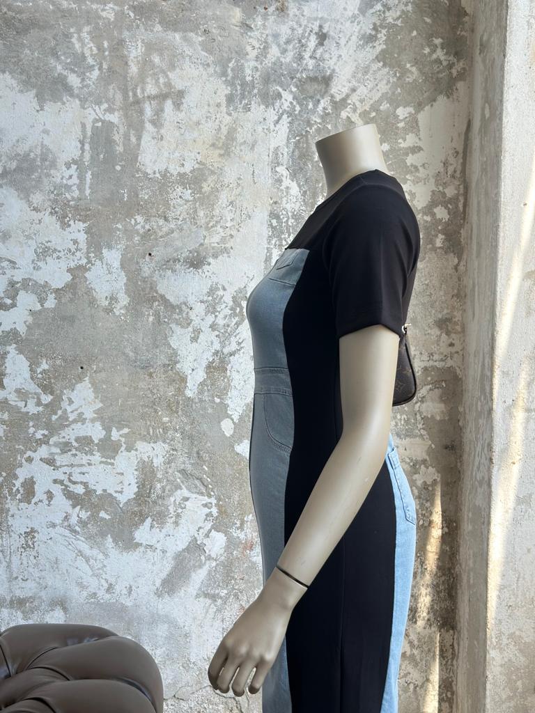 Twist Model Jean Kadın Elbise (Siyah)