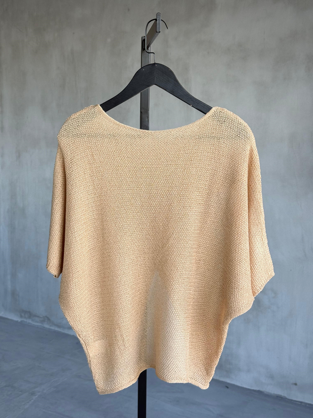 Verev Kesim Asimetrik Merserize Bluz (Camel)