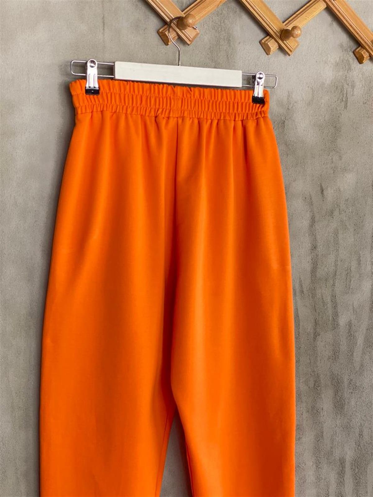 Yarı Çımalı Jogger Pantolon (Oranj)