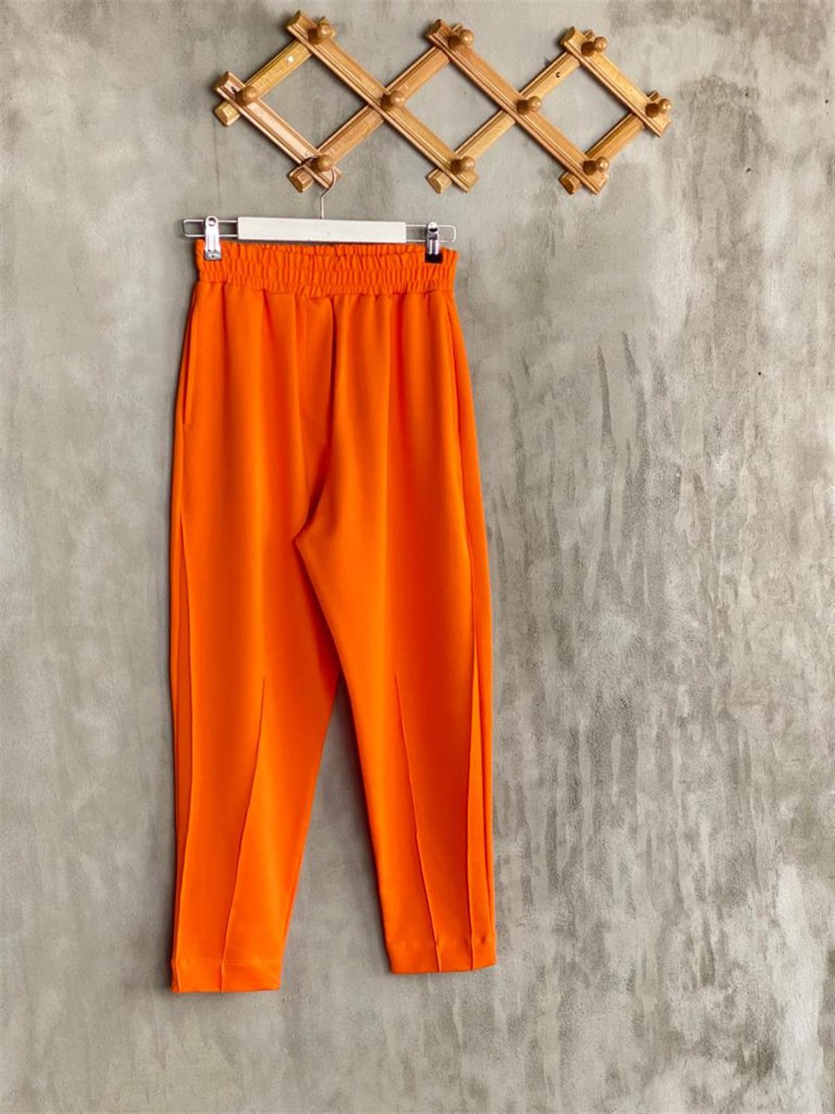 Yarı Çımalı Jogger Pantolon (Oranj)