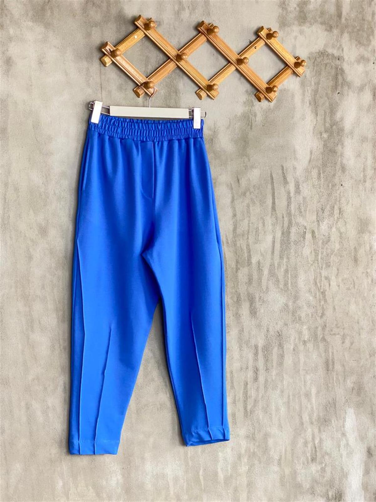 Yarı Çımalı Jogger Pantolon (Saks)