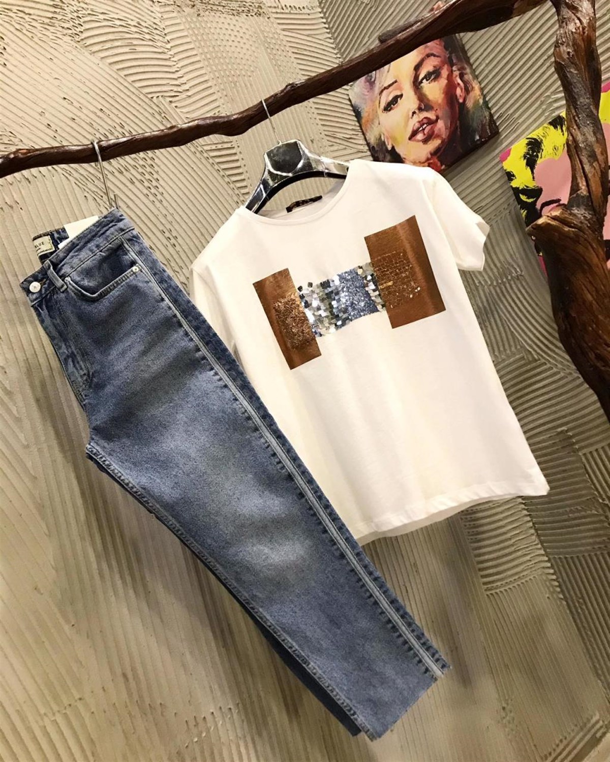 Yüksek Bel Bilek Boy Jean