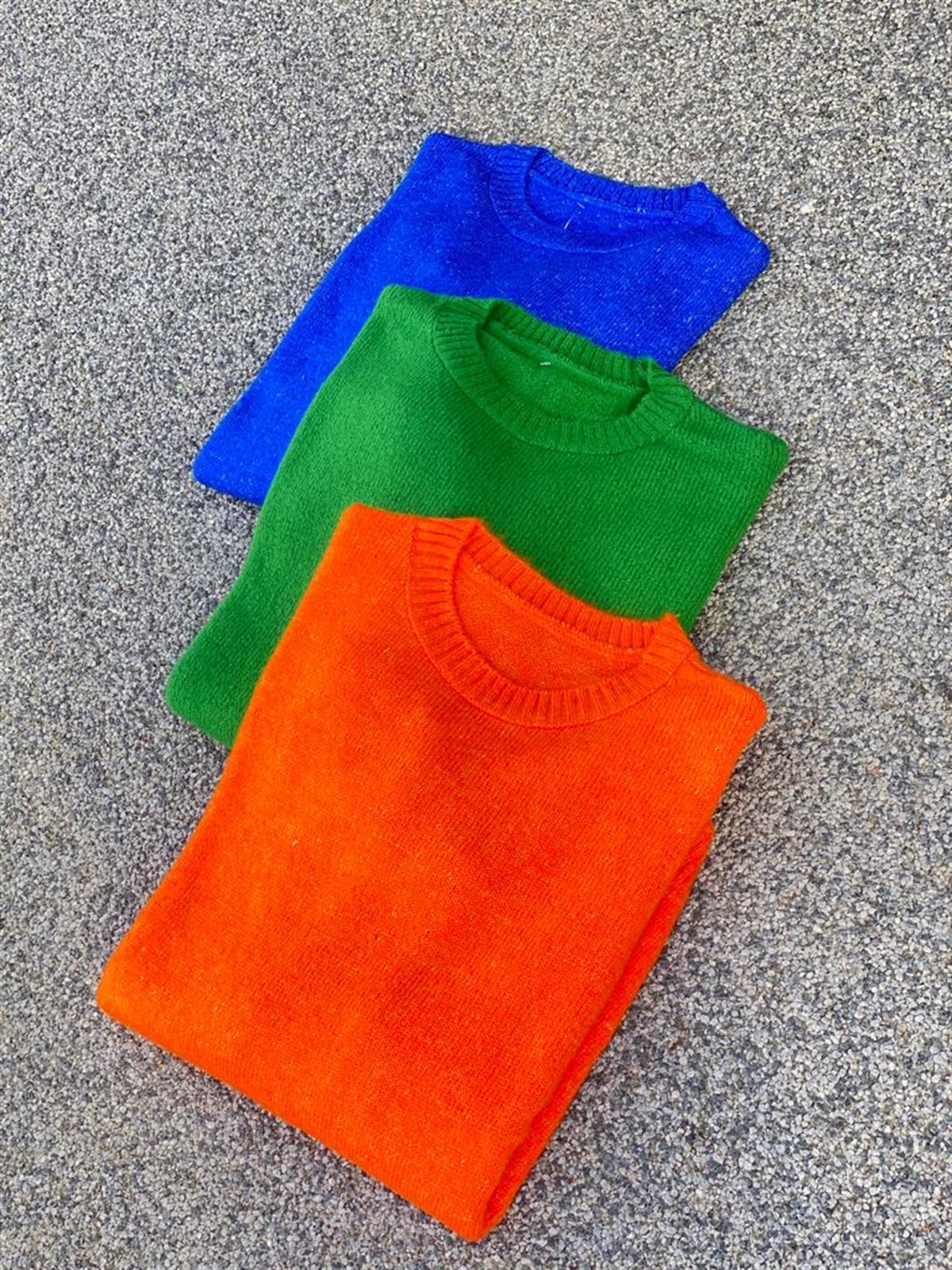 YUMOŞ ÖRGÜ KAZAK (ORANJ)