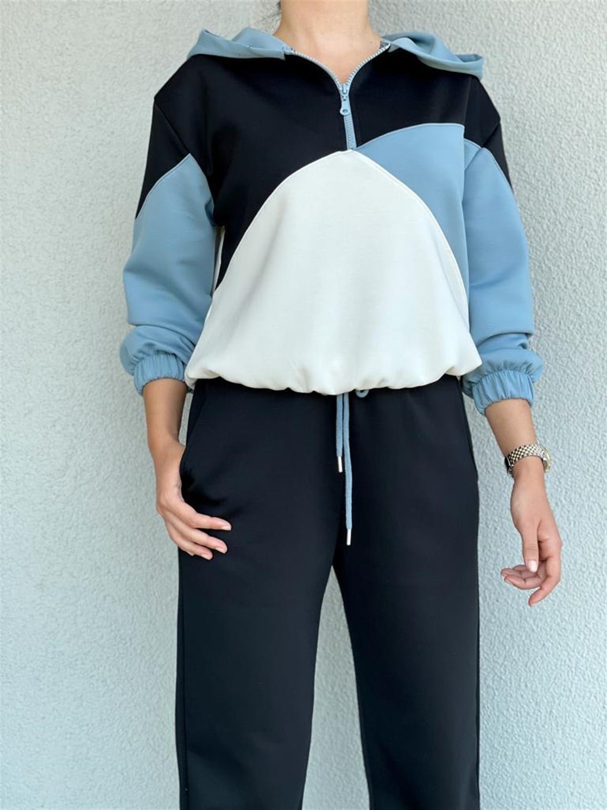 Yumuşak Doku Jogger Pantolon Sweat Takım