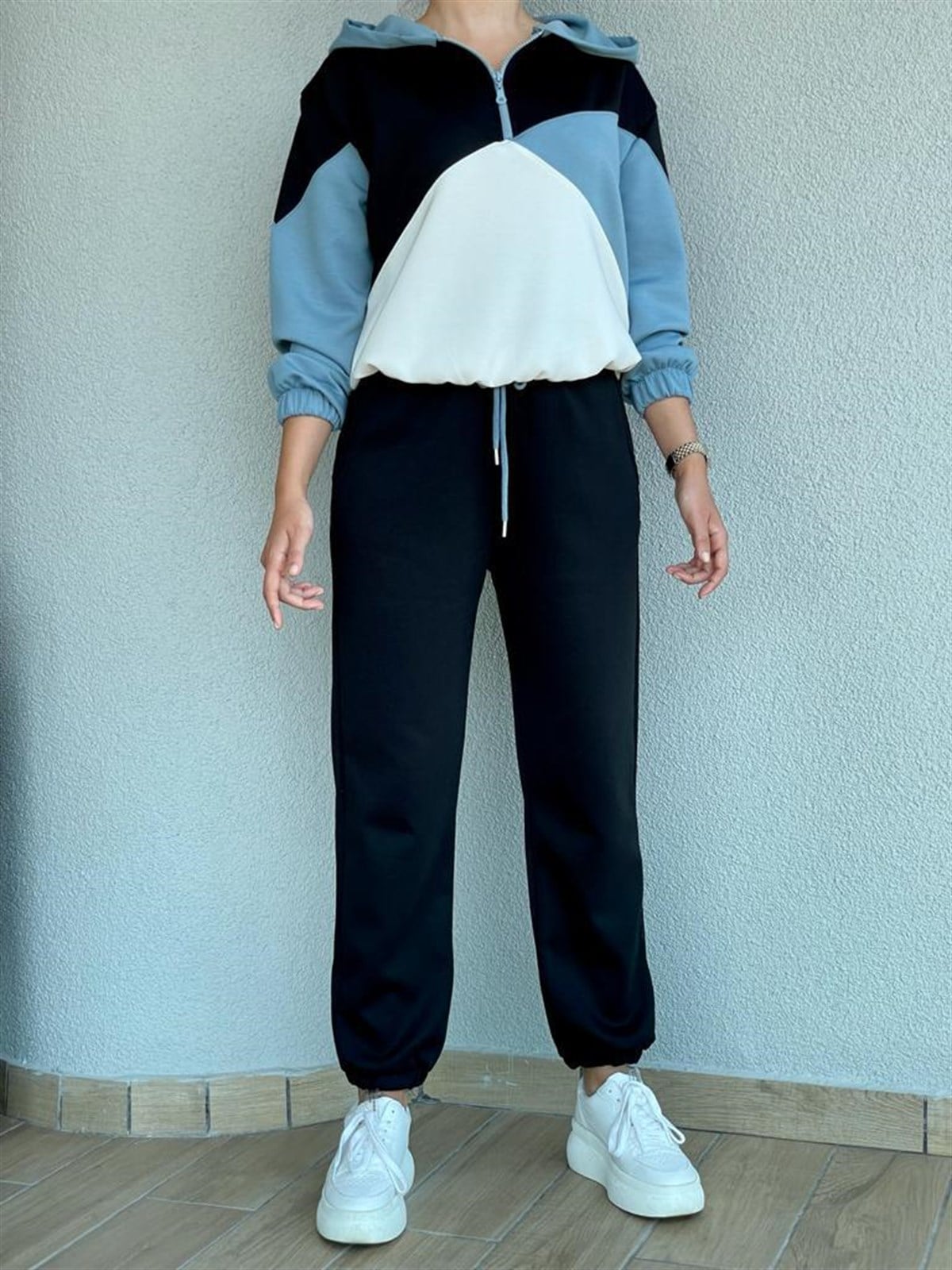 Yumuşak Doku Jogger Pantolon Sweat Takım