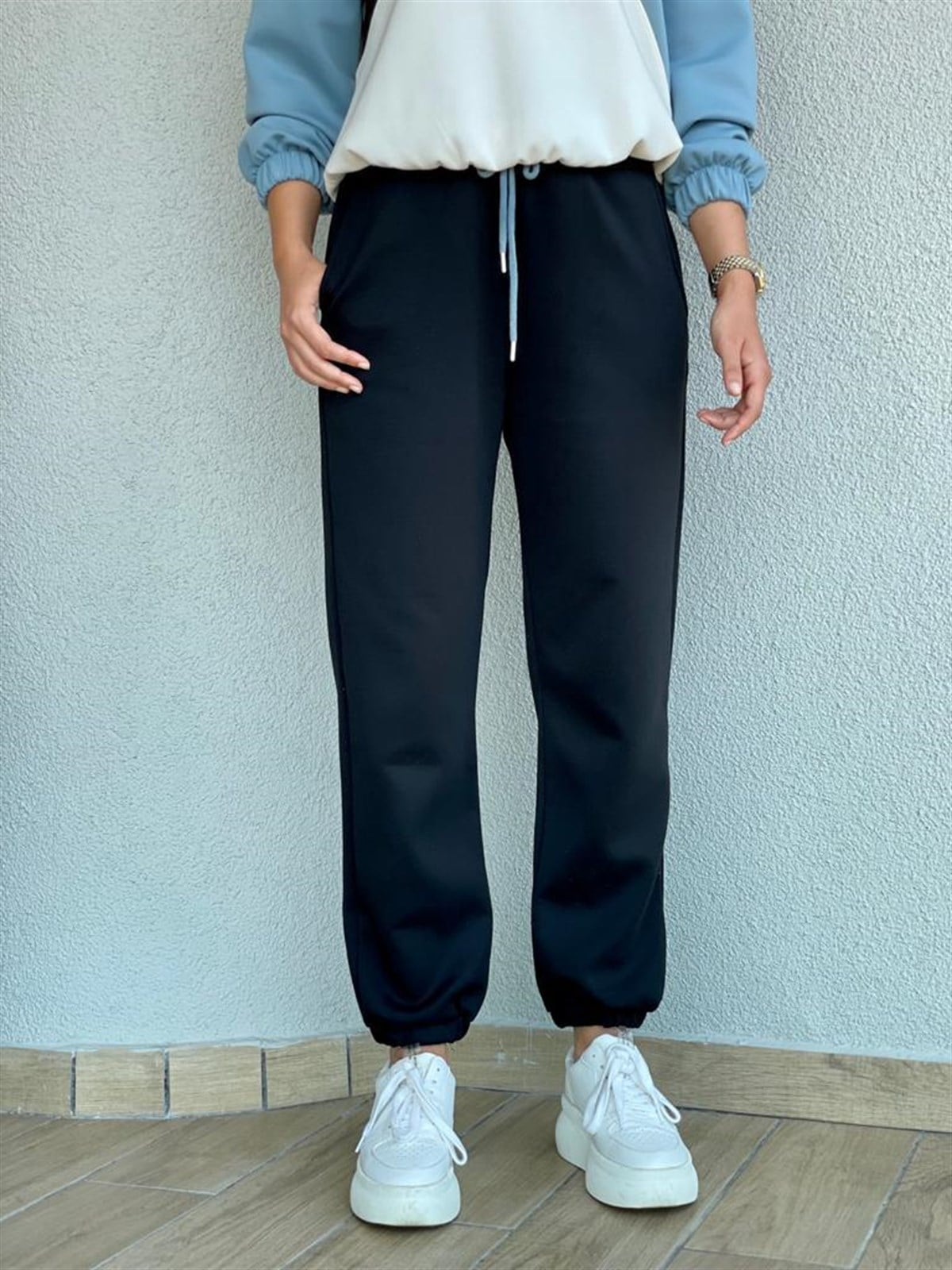Yumuşak Doku Jogger Pantolon Sweat Takım