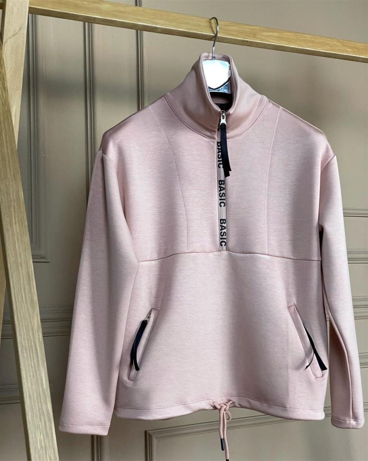 Yumuşak Dokulu Sweatshirt (PUDRA)