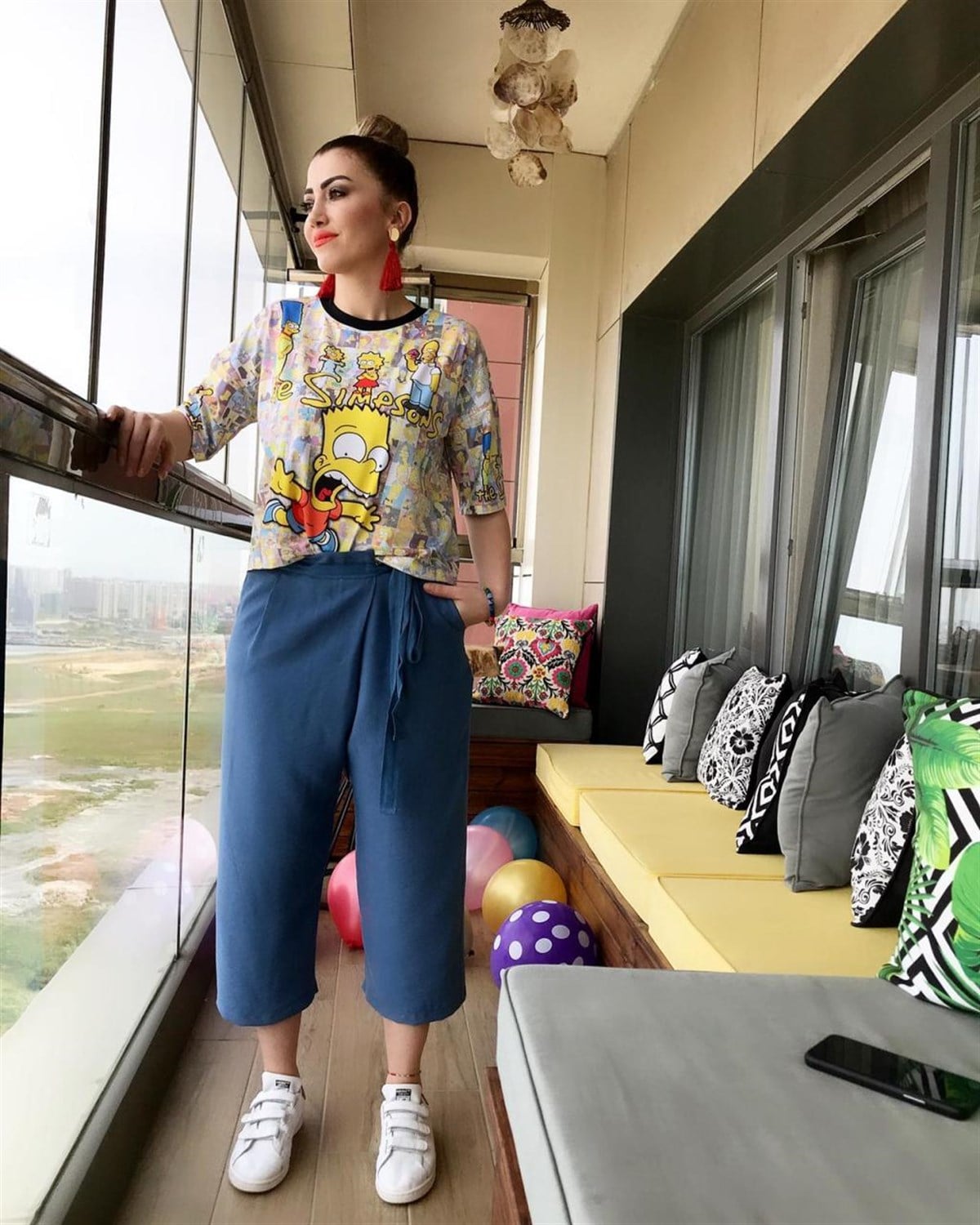 Zarf Model Pamuk Keten Kumaş Pantolon (İNDİGO)