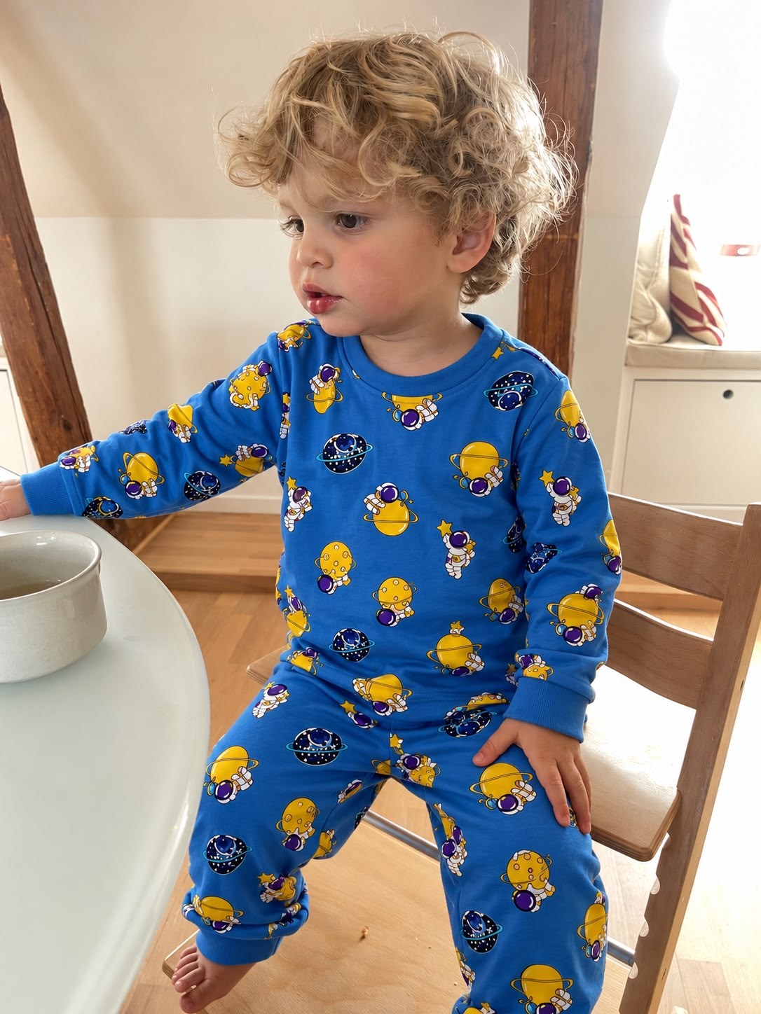 Atronaut Baskılı Pijama Takımı