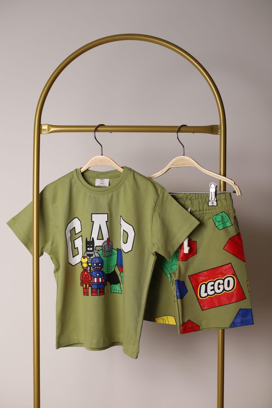 Avengers Lego Baskılı Şortlu Takım