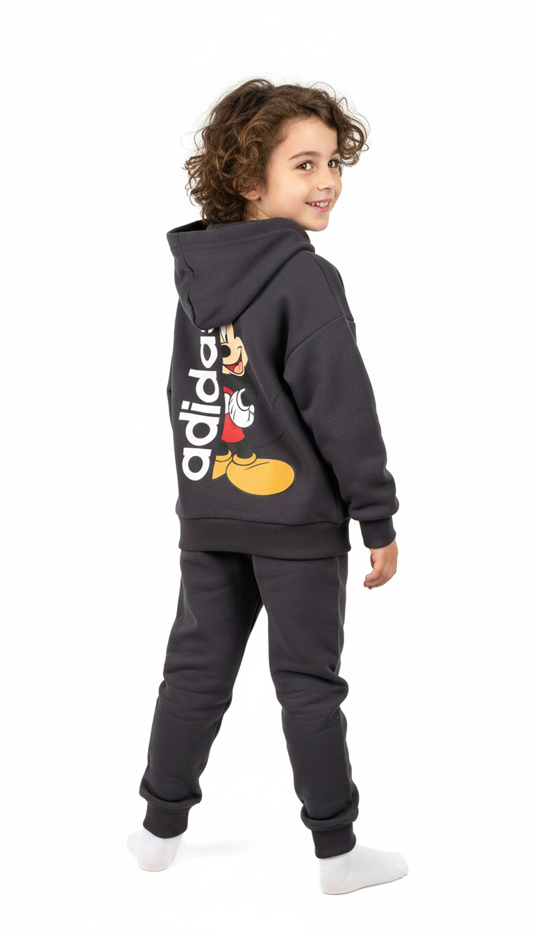 Cepli Spor Logolu Mickey Eşofman Takımı