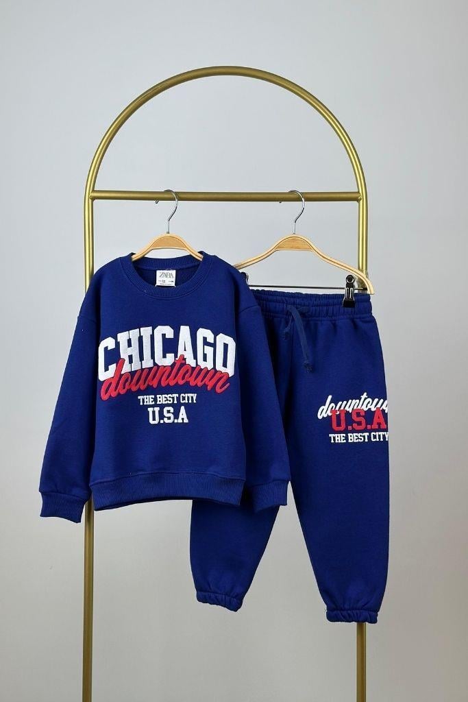 Chicago Downtown Baskılı Eşofman Takımı